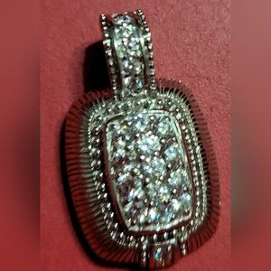 Judith Ripka sterling silver pendant